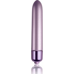 Vibrator Clasic Touch of Velvet, 10 Moduri Vibratii, Lila, 9 cm