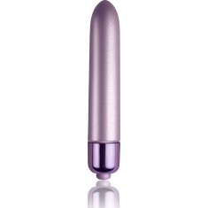 Vibrator Clasic Touch of Velvet, 10 Moduri Vibratii, Lila, 9 cm