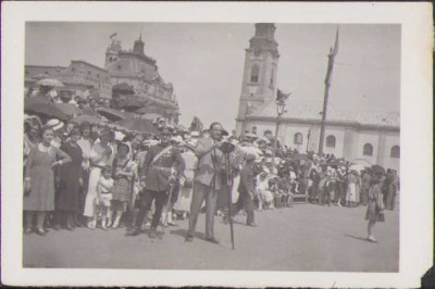 HST M8 Poză tribună oficială Oradea perioada interbelică foto
