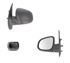 Oglinda exterioara Mercedes Citan (W415), 11.2012-, Stanga, reglare electrica; carcasa neagra; incalzita; geam asferic; cromat; 5 pini, View Max