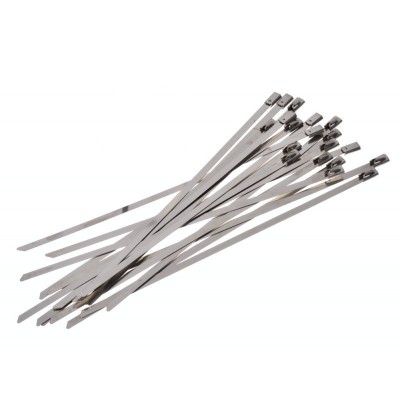 Colier universal de inox 4.6 x 200 mm elSales ELS-CI46 , set 20 bucati , argintiu foto