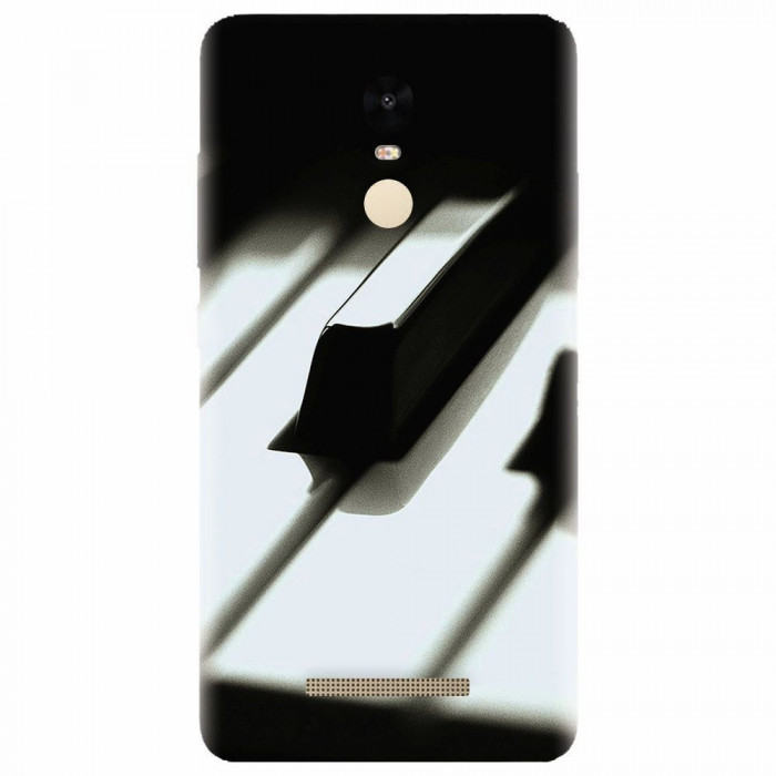 Husa silicon pentru Xiaomi Remdi Note 3, Piano Key Close Up Macro