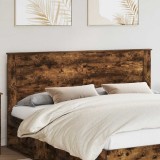 vidaXL Tăblie cap cu headboard Stejar fumuriu 180 cm Lemn compozit 887429