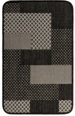 Covor Bucatarie Tip Iuta, Model Flex 19645-80, Marime 75 x 200 cm, Gri, Antiderapant, Antialergic, Polipropilena, Living, Sufragerie, Terasa, Birou