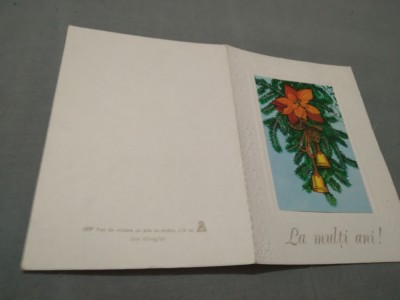 CARTE POSTALA FELICITARE CIRCULATA foto