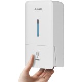 AK1006 800 ml dozator manual de săpun lichid din plastic montat pe perete pentru uz public, alb