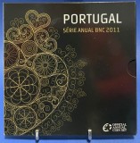 PORTUGALIA 2011 &ndash; Set monetarie 1 cent -2 euro - folder / BU, Europa