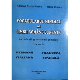 Adriana Costachescu, Maria Iliescu - Vocabularul minimal al limbii romane curente (Editia: 1994)