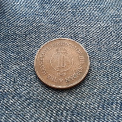 10 Fils 1949 Iordania / Jordan foto