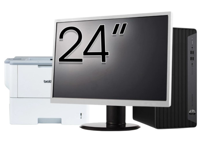 Pachet Calculator Second Hand HP EliteDesk 800 G6 Tower, Intel Core i5-10400F 2.90 - 4.30GHz, 16GB DDR4, Placa Video AMD Radeon R7 430 2GB, 256GB SSD