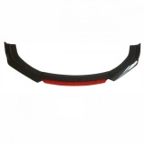 Spoiler Auto Universal Bara Fata 3 Piese Negru Lucios/Rosu Prelungire
