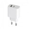 INCARCATOR RETEA USB MAXLIFE MXTC-05 PD+QC, 20W, 1 X USB, 1 X USB TYPE-C, ALB BLISTER