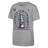 Florida Panthers tricou de copii 2025 Stanley Cup Champions Locker Room gray - Dětsk&eacute; M (9 - 11 let)