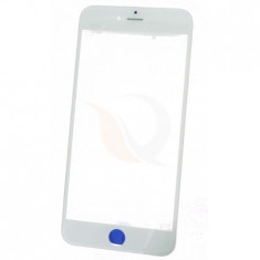 Geam sticla, iphone 6 plus + rama + polarizator, white foto