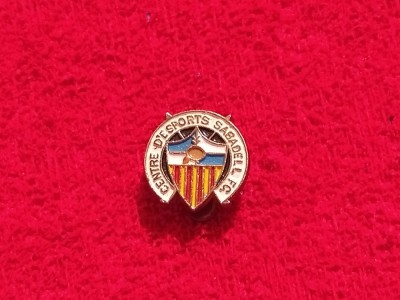 Insigna cu talpa - fotbal - Centre d&amp;#039;Esports Sabadell Futbol Club (Spania) foto