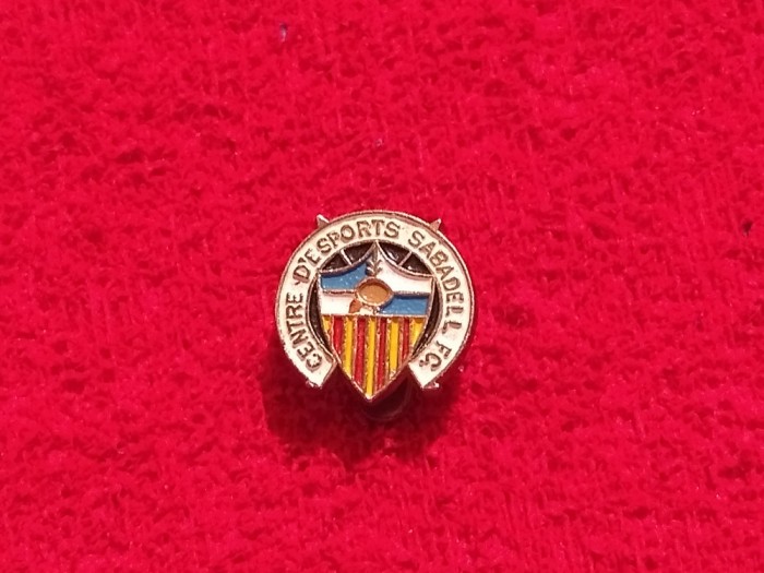 Insigna cu talpa - fotbal - Centre d&#039;Esports Sabadell Futbol Club (Spania)