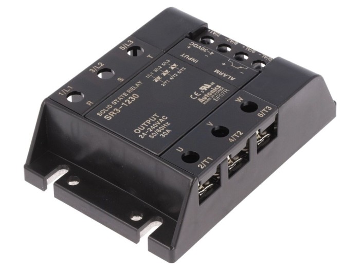 Releu semiconductor trifazat 30A