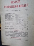 Revista Fundatiilor Regale - Anul II 1 Octombrie 1935 Nr. 10