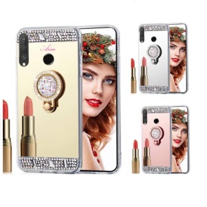 Husa Silicon Oglinda Cu Pietricele Si Inel Pentru Huawei P20 Lite P30 Lite Alt Model Telefon Huawei Argintiu Auriu Roz Okazii Ro