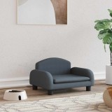 vidaXL Pat de c&acirc;ini, gri &icirc;nchis, 50x40x30 cm, material textil 171972