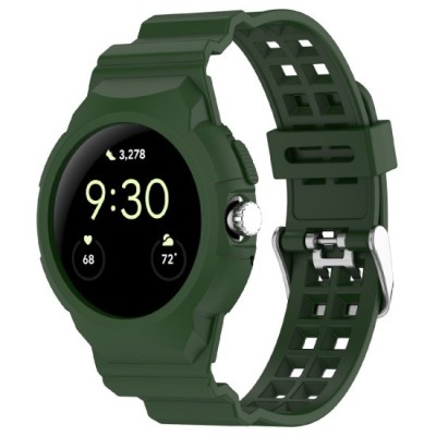Curea pentru Google Pixel Watch / Watch 2 / Watch 3 41mm - Techsuit Watchband (W065) - Green foto