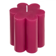 Lum&acirc;nare Decorativă, Model Floare, Parafină, Culoare Fucsia, Dimensiuni 7x7.5cm, Aromă Opal Dream