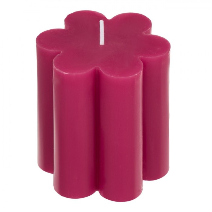 Lum&acirc;nare Decorativă, Model Floare, Parafină, Culoare Fucsia, Dimensiuni 7x7.5cm, Aromă Opal Dream