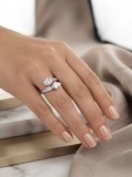 Cumpara ieftin Inel din Argint 925 Toi et Moi Pear Romance