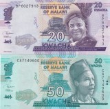 Malawi 20-50 Kwacha 2019-2020 UNC