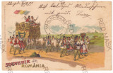 5610 - ETHNIC, Sarbatoarea recoltei, Litho, Romania - old postcard - used - 1900, Circulata, Printata