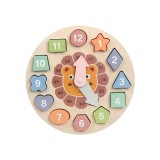 Cumpara ieftin CEAS EDUCATIV DIN LEMN CU FORME GEOMETRI