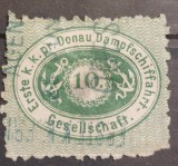 Romania 1866/80 - Posta DDSG partial stampila albastra ODESSA