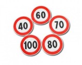 AUTOCOLANT LIMITARE VITEZA 50 KM