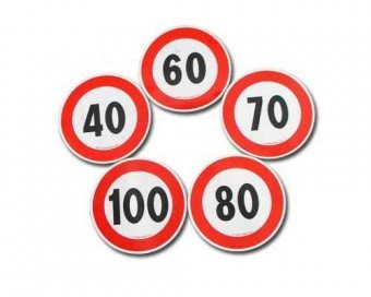 AUTOCOLANT LIMITARE VITEZA 50 KM foto