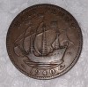 CY - Half penny 1940 Marea Britanie Anglia, Europa, Cupru (arama)