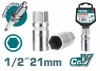 Cheie de bujii TOTAL, 21mm INDUSTRIAL