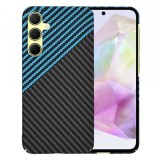 Husa pentru Samsung Galaxy A35 5G A356, Techsuit, Carbonite FiberShell, Bleu
