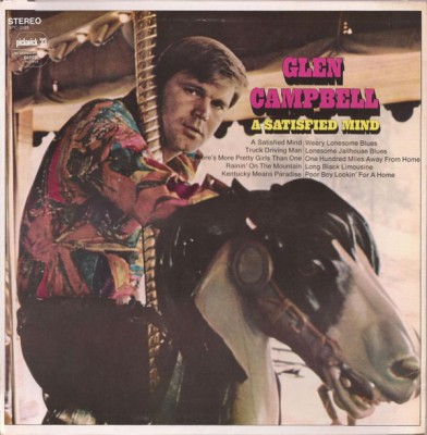 Vinil Glen Campbell &amp;lrm;&amp;ndash; A Satisfied Mind (VG+) foto