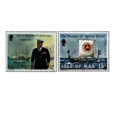 Isle of Man 1980 - vizita regelui in Norvegia, serie neuzata