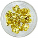Trandafiri aurii din ceramică, 10 buc, INGINAILS