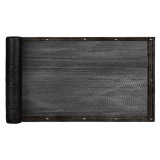 Protectie balcon din plasa PVC, cu inele metalice pentru prindere, 105x500 cm, negru Household NewTrend