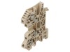 Conector WEIDM&Uuml;LLER Bej 4 Borne 4mm2 800V 32A, Șină TS35