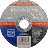 Disc debitat metale 115x1x22.2 mm STHOR