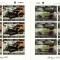 AJMAN 1970 - Masini de epoca celebre / set complet - 8 blocuri ( 4 imagini)