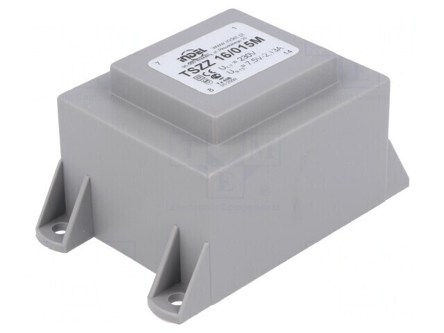 Transformator &Icirc;ncapsulat 20VA 230V 7.5V 2.66A PCB