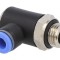 Racord Push-In Unghi Alama Nichelată PBT 0,95-15bar