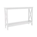 Cumpara ieftin Consola, din mdf alb, Apolos, 120x30x80 cm