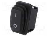Rocker Switch SPST 2 ON-OFF 10A/250VAC 25A/12VDC 50m&Omega; - SCI