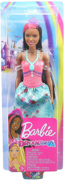 Papusa Barbie Dreamtopia - Printesa cu rochita mov