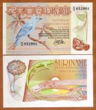 !!! RARR : SURINAM - 2 1/2 (2,5) GULDENI 1985 - P 119 - UNC